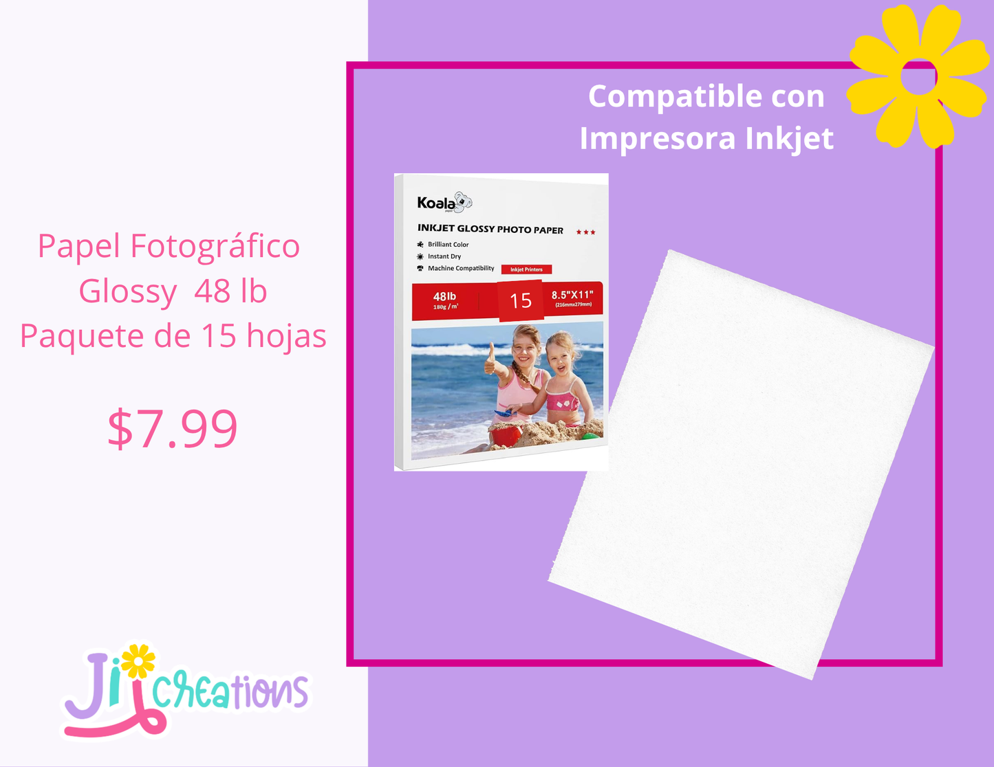 Papel fotográfico 48LB