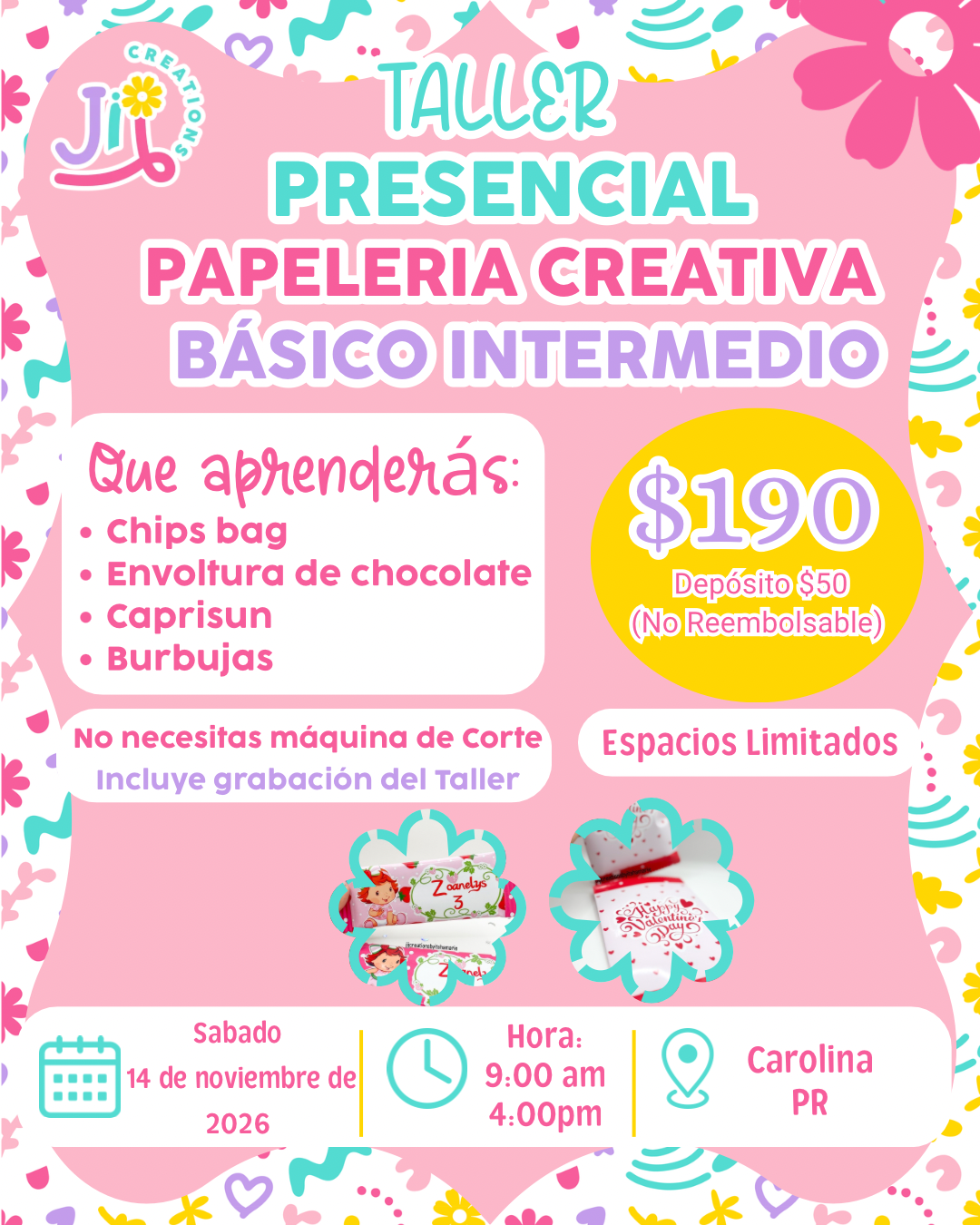 TALLER PRESENCIAL PAPELERIA
