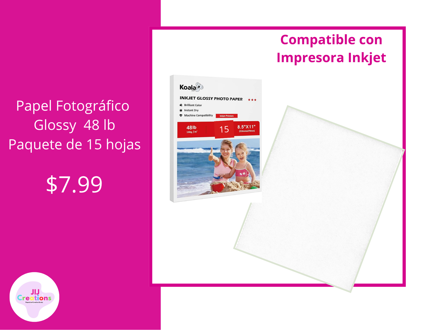 Papel fotográfico 48LB