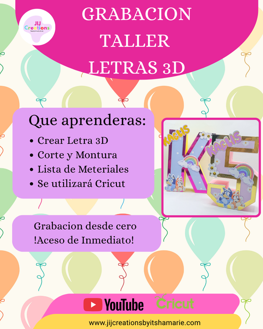 Grabación Taller Letras 3D