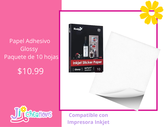 Papel Adhesivo Glossy