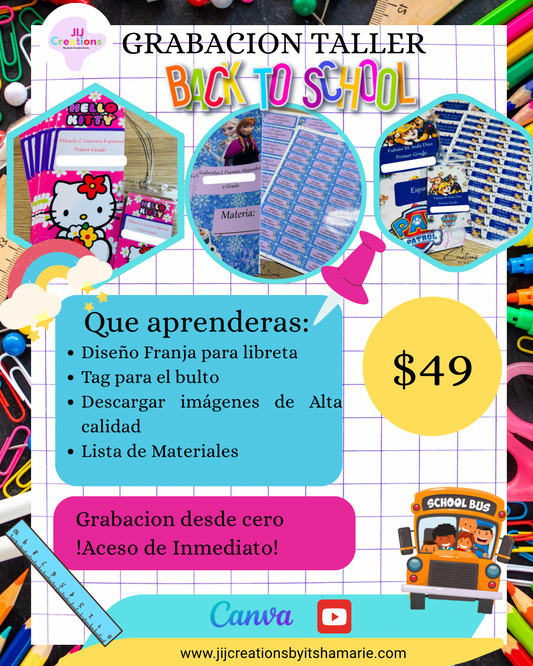 Grabación taller de Lables escolares