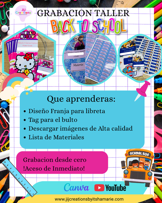 Grabación taller de Lables escolares