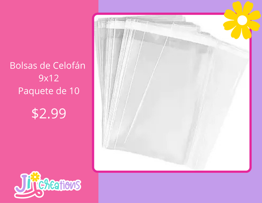 Bolsas de Celofán 9x12