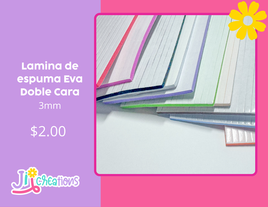 LÁMINA DE ESPUMA DOBLE CARA