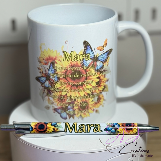 Taza y Bolígrafo Personalizado