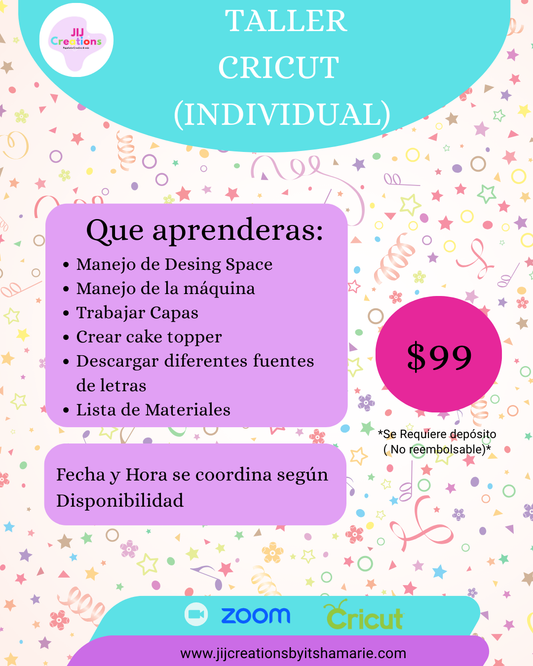 TALLER CRICUT INDIVIDUAL
