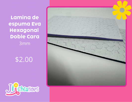LÁMINA DE ESPUMA Hexagonal DOBLE CARA