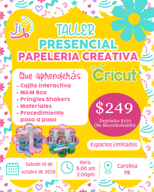 TALLER CRICUT PRESENCIAL
