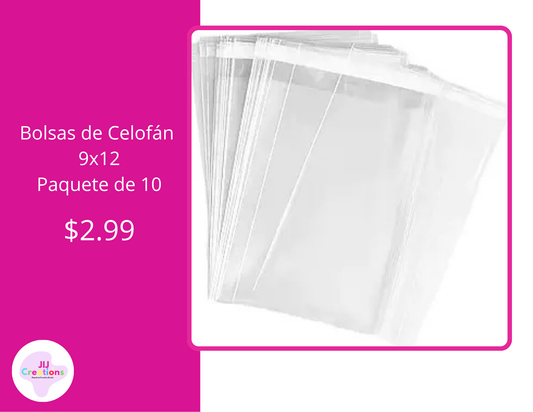 Bolsas de Celofán 9x12