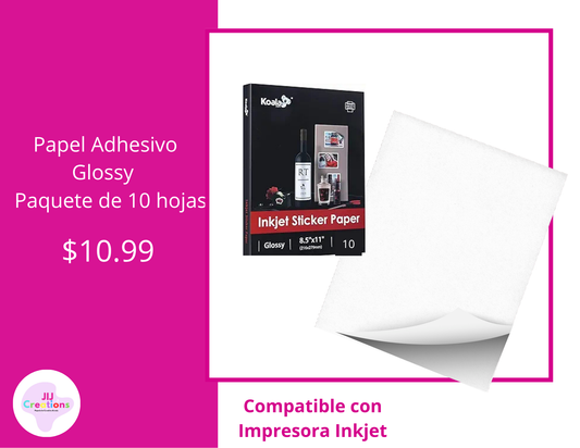 Papel Adhesivo Glossy