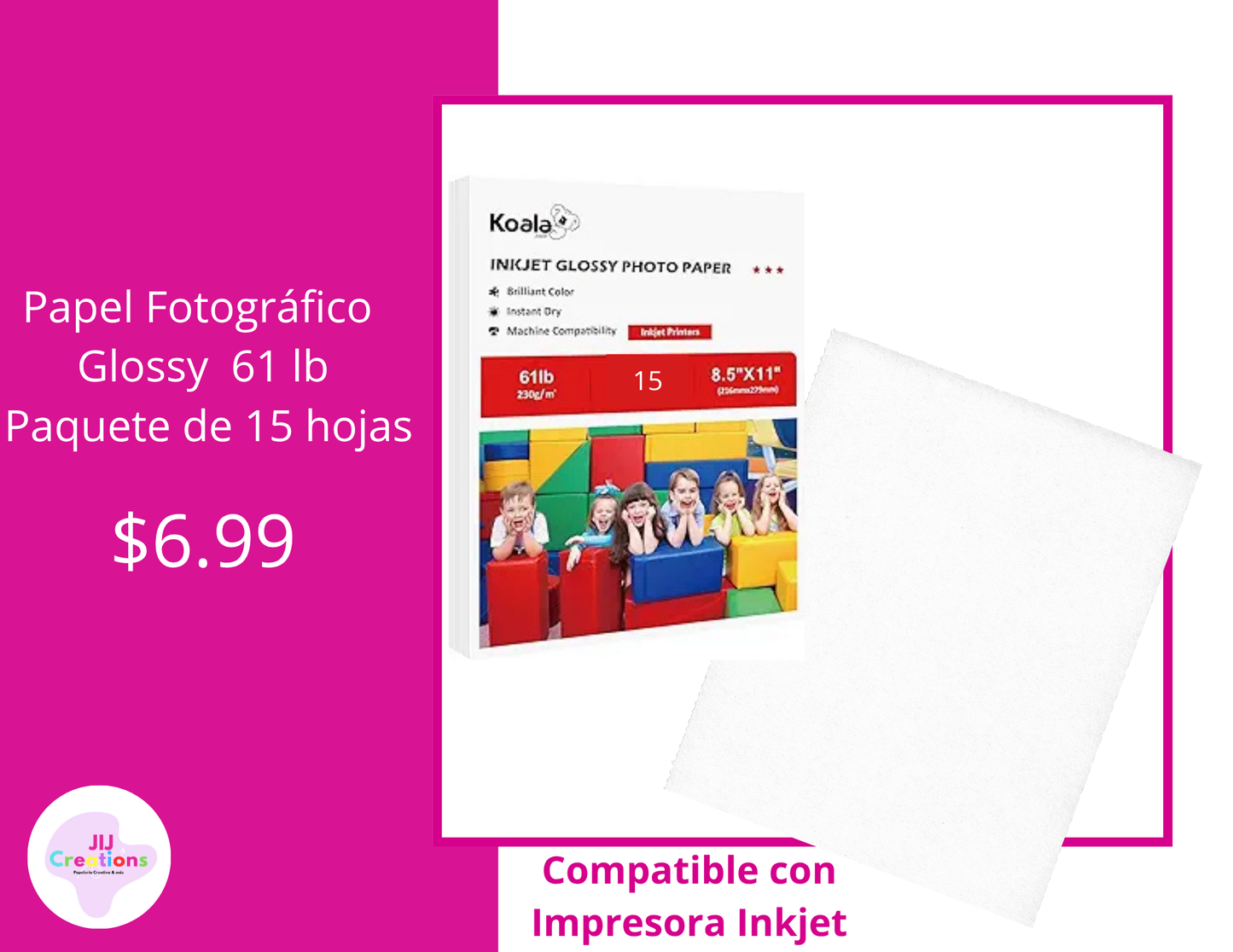 Papel fotográfico 61 LB