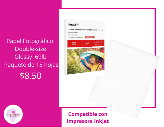Papel fotográfico 69lb Double Size