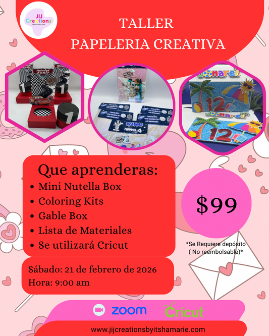 TALLER PAPELERÍA CRICUT GABLE box