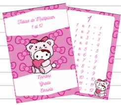 Tablas de Multiplicar